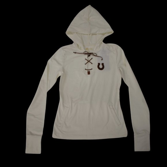 NFL Womens Indianapolis Colts Game-On Cream Hoodie New - Picture 3 of 6